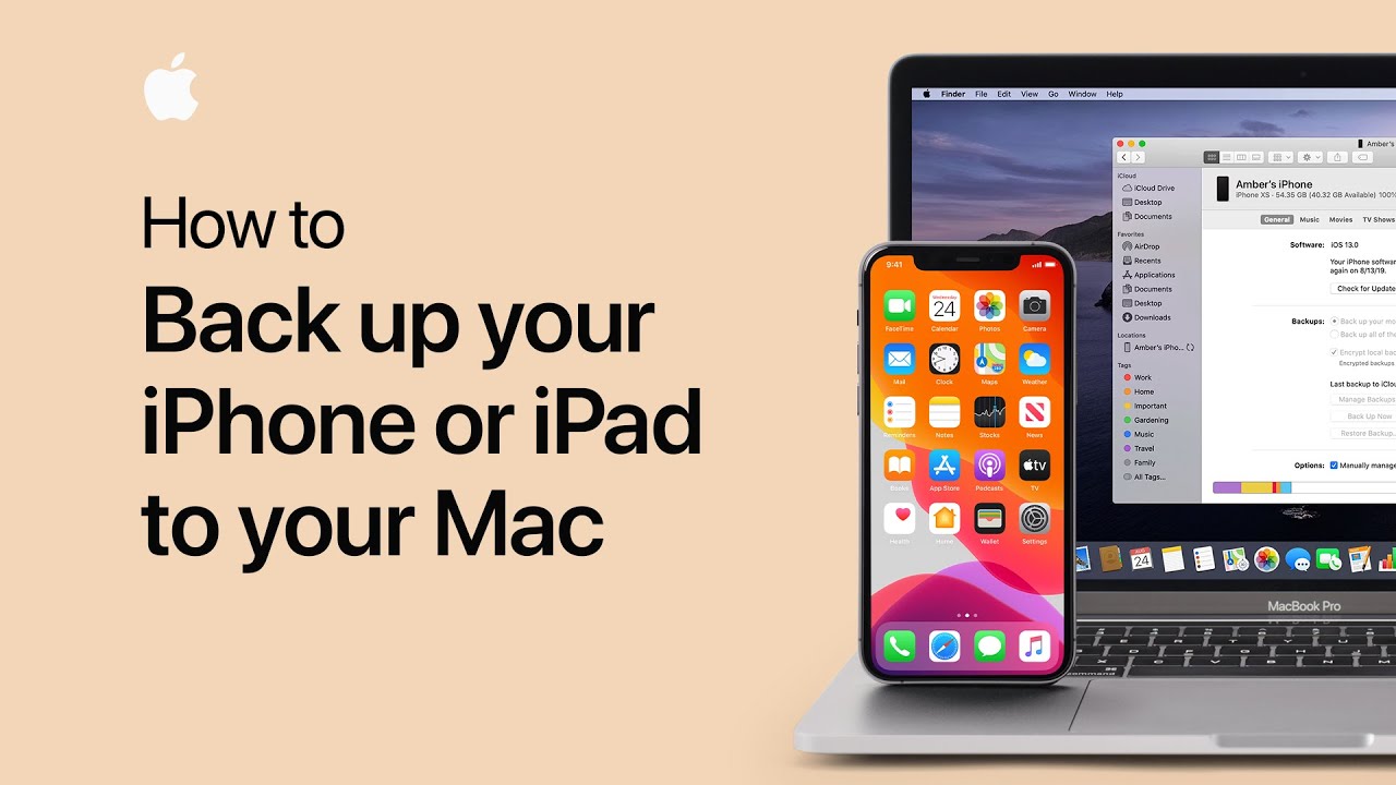 How To Back Up Your Iphone, Ipad, Or Ipod Touch To Your Mac — Apple Support