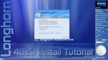 Microsoft Longhorn Build 4029 Install Tutorial