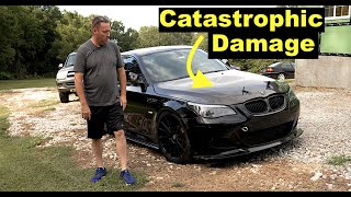 We Are Fixing Another Youtuber&#39;s Car BMW E60 M5 S85 v10 Threw A Rod !!