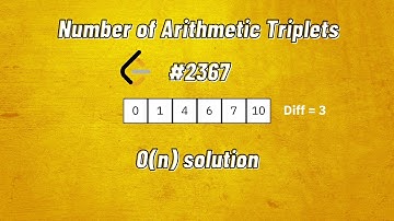 Leetcode 2367  Number of Arithmetic Triplets بالعربي