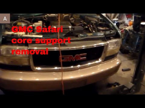 Radiator core support complete step by step how to removal Chevy Astro GMC Safari