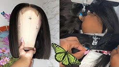 How to make your own blunt bob wig | HAIRBYERICKAJ.COM