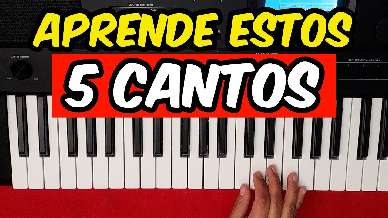 Toca estos 5 cantos sin saber tocar el piano FACIL ✅