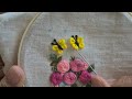 Cute Embroidery Idea: Butterfly and Roses DIY Embroidered Hair Bow #softfeltflora  #stitch #hairclip