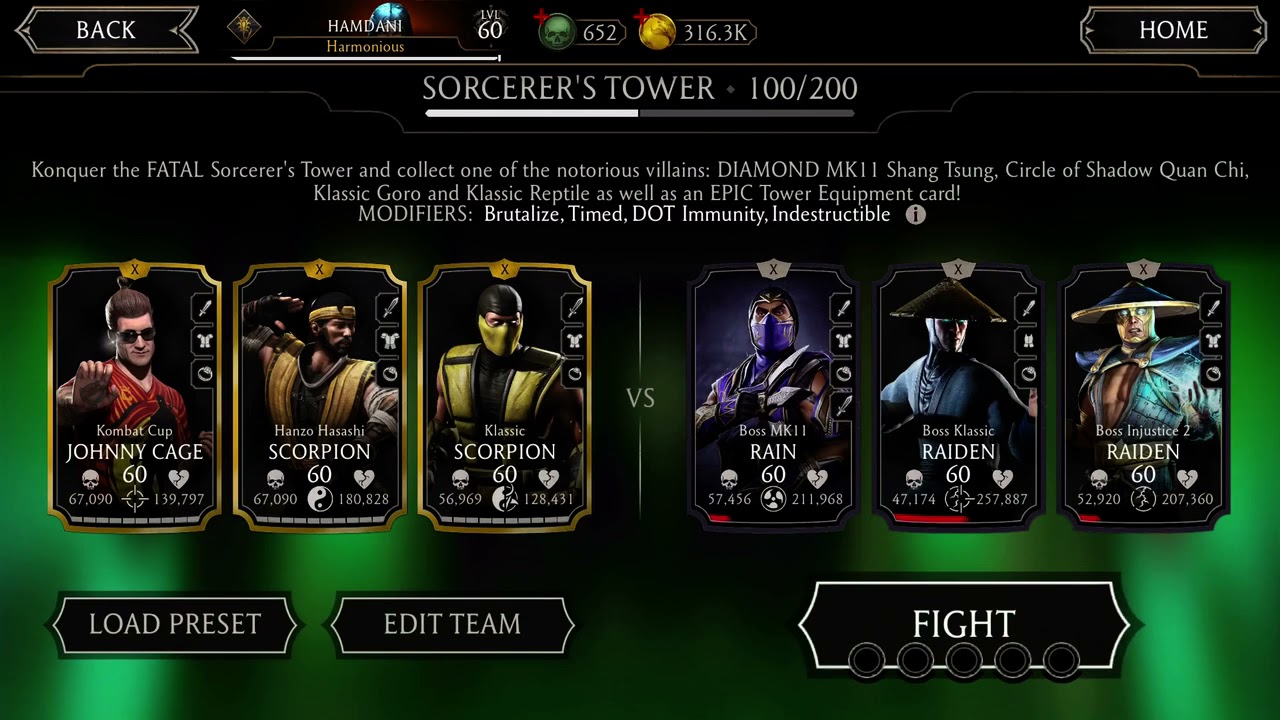 MORTAL KOMBAT FATAL SORCERER’S TOWER BOSS BATTLE 100 COMPLETED 2ND TIME