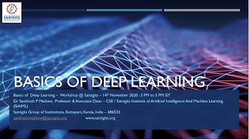 Introduction to Deep Learning using TensorFlow & Keras