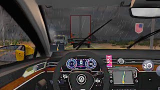 Truck Simulator Ultimate - Satisfying POV Driving Volkswagen Passat (Rain) Android Gameplay