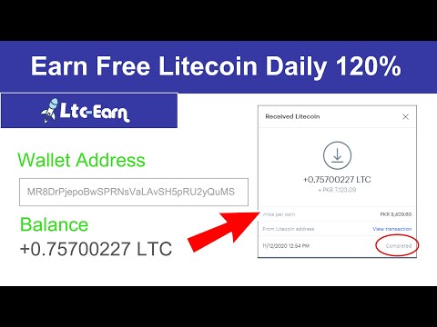 Ltc-earn | Earn Free Litecoin 2020 - Mine Free Litecoin Earn ( 120% Daily ) Live Proof + Giveaway