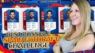 BEST POSSIBLE ALL SPAIN WC FUT DRAFT CHALLENGE | FIFA 18