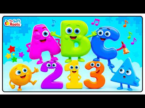 Preschool Learning activities for 3 year olds at home | Learn ABC Phonics Shapes Numbers Colors 🌈
