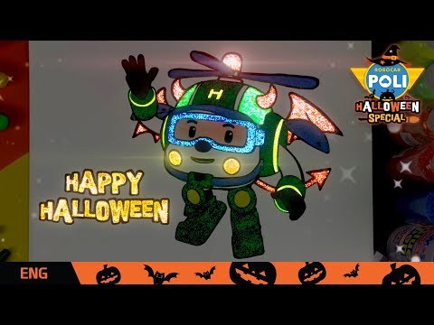 🎃Halloween🎃│🎨Glow Coloriong POLI | Helly | Robocar POLI TV