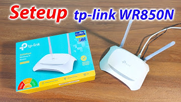 TL WR850N router setup