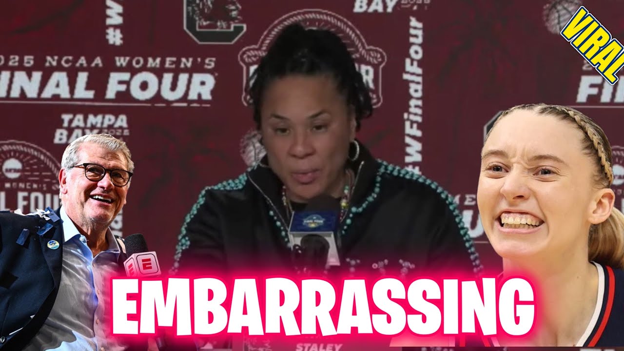 Dawn Staley UNLOADS On Paige Bueckers & Geno Auriemma In POSTGAME PRESS CONFERENCE!