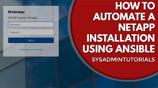 How to Automate a NetApp Ontap Installation using Ansible