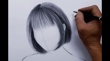 ✅ Hướng Dẫn Vẽ Tóc . Vẽ tóc cơ bản bằng bút chì. Cách vẽ tóc . HT Art