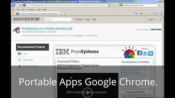 Installing Google Chrome with Portable Apps