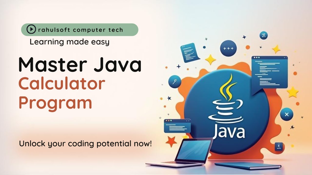 Calculator Program In Java | Using Scanner Class (Lec 13) - YouTube
