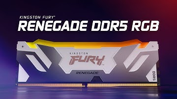 速度高達 7200MT/s 的 DDR5 RGB 記憶體 - Kingston FURY Renegade DDR5 RGB