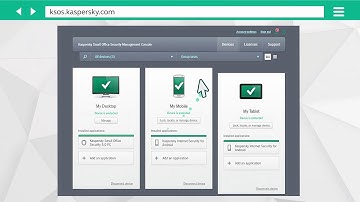 How to manage your devices using Kaspersky Small Office Security 5 Management Console portal