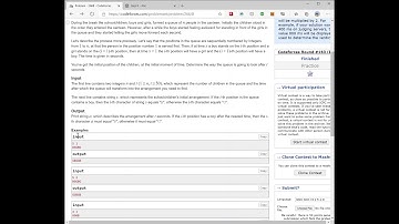 Code Forces tutorial - A Queue at the school 266B