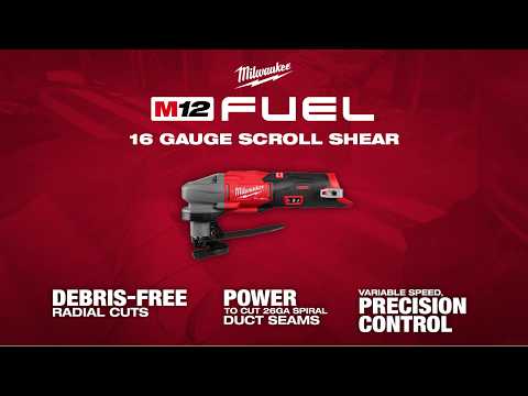 M12 FUEL™ 16 Gauge Scroll Shear | 2487-20 Debris-Free Radial Cut