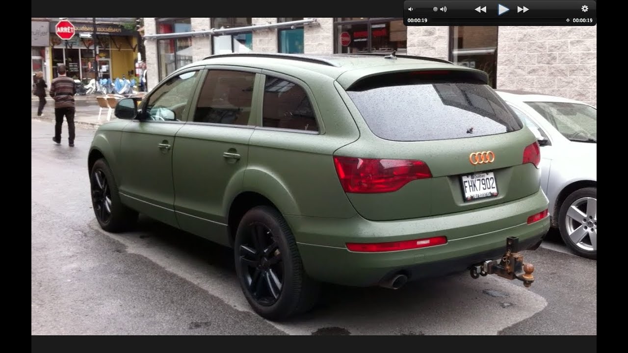 Matte Military Green Audi Q7 in Montreal - YouTube