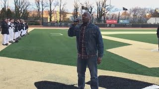 'God allowed me a platform to stand on'; Asheboro singer answers call to perform National Anthem acr