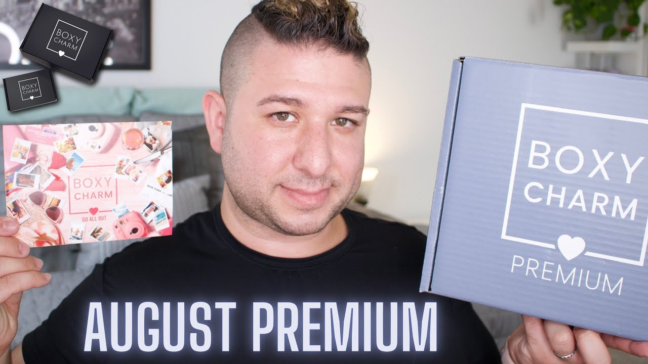 BOXYCHARM PREMIUM AUGUST BOX! UNBOXING, REVIEW, and DEMO | Brett Guy Glam
