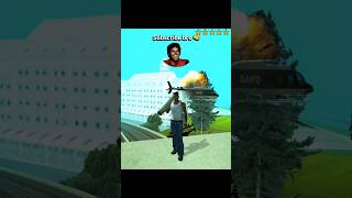 ​5-Star Wanted Level vs Heat-Seeking Launcher! 🫡 : #GTASanAndreas #CJ #Gaming #shorts