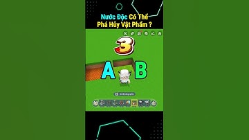 NƯỚC THUỘC ĐỘC CÓ PHÁ HỦY VẬT PHẨM ? TRONG #miniworld   #miniworldcreata  #shortvideo  #shors