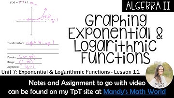 Graphing Exponential and Logarithmic Functions (Algebra 2)