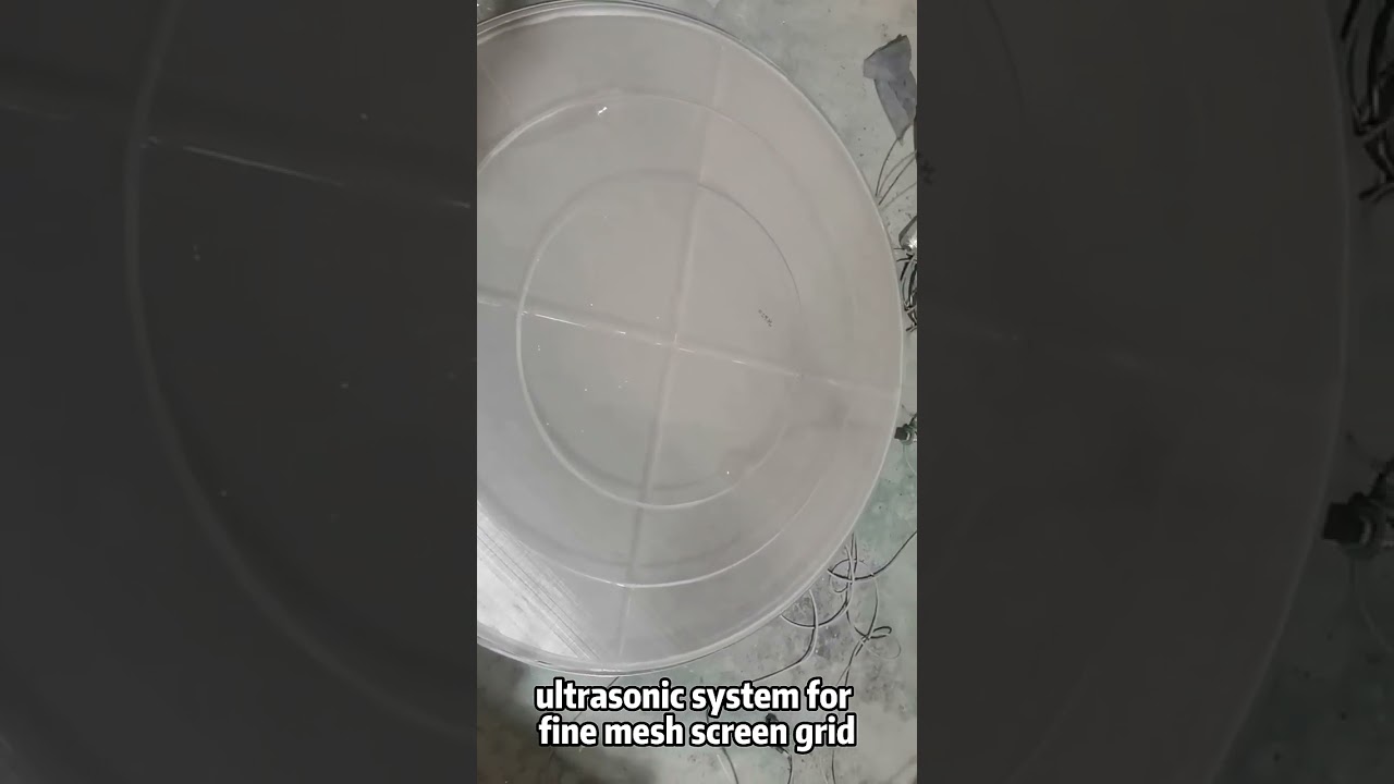 Ultrasonic Cleaning Device for Fine Mesh Screen Grid