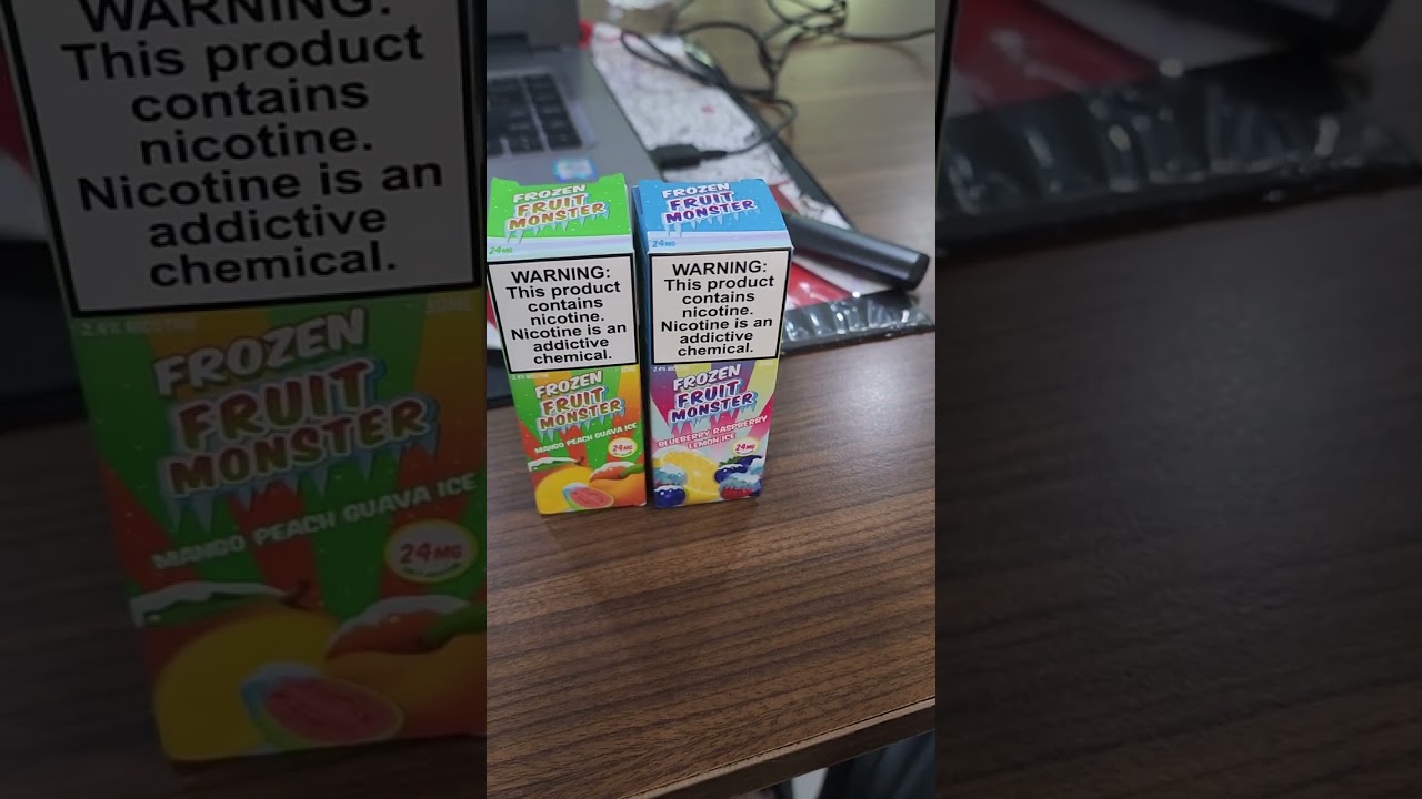 ni***salt vape . fruit monster ice from (GHOSTTECH)