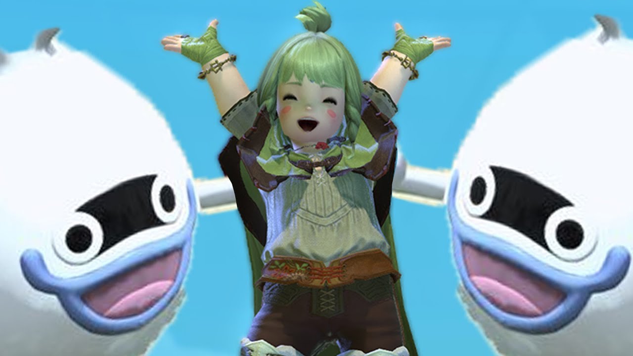 FFXIV Yokai Watch Event but if I see a Lala I have to pet it YouTube