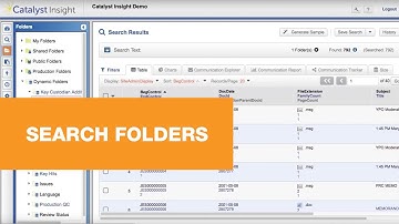 Catalyst Insight Search Folders Demo