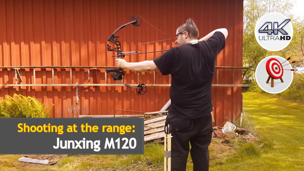 Junxing M120 Dream Compound Bow Shooting At The Range Uhd Youtube