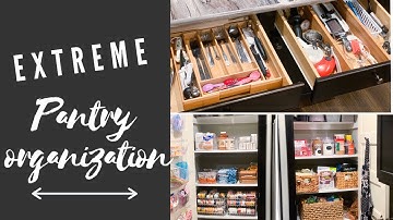 ULTIMATE PANTRY & KITCHEN ORGANIZATION| EXTREME DECLUTTER| CLEANING MOTIVATION