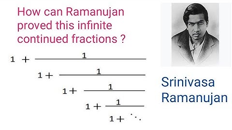 how to solve the infinite continued fractions problem #Ramanujan math #very nice math problem
