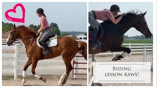 Jumping Lesson Raws on Zeke & Ranita // I'm no longer showing, no more tack hauls!