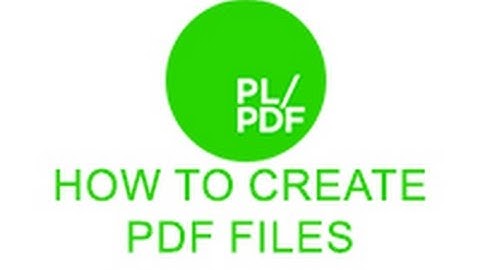 How to create PDF files with PL/PDF