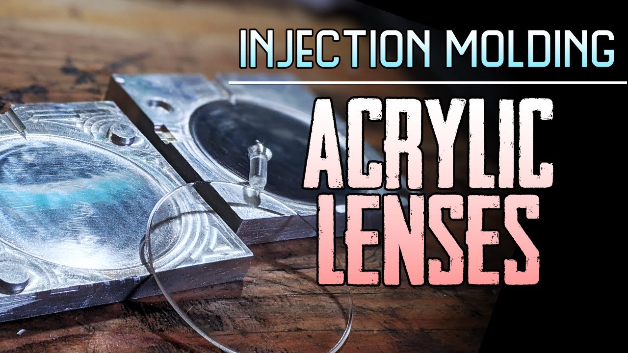 Machining an injection mold for acrylic lenses YouTube