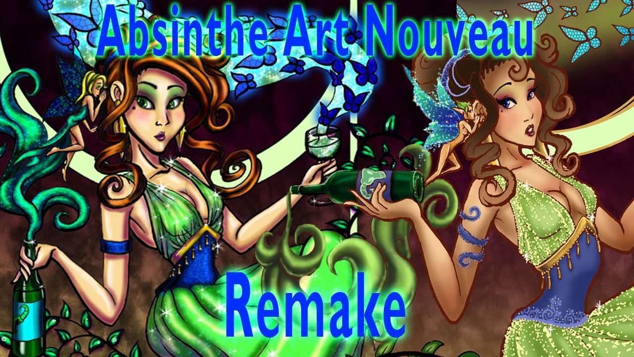 Absinthe Art Nouveau Remake