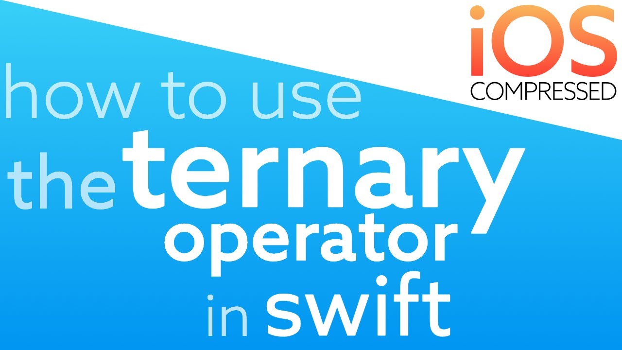 swift ternary operator assignment