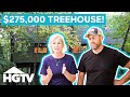 Dave and jenny renovate unique treehouse for 275000  fixer to fabulous
