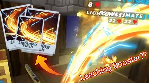 Using Legendary Free Sword Effect "Lightning Flash" Boost Leeching?!?! ||Blockman Go||
