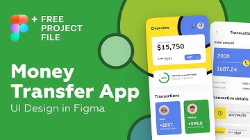 Figma Tutorial. Money Transfer App UI Design in Figma. Speedart + Free figma template