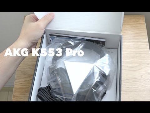 AKG K553 Pro Closed-back Studio Headphones Unboxing