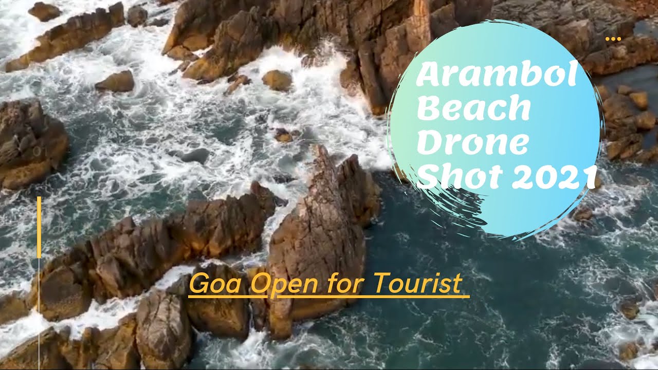 North Goa Drone Shot , Arambol Beach 2021