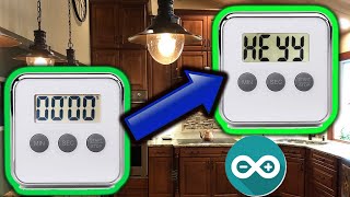 How to Reverse Engineer Common LCD Kitchen Timers (Egg timers) with Arduino