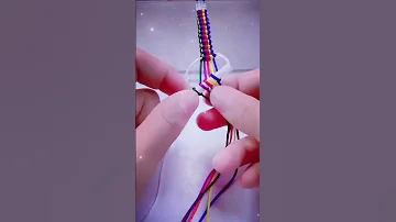كيفية صنع سلسلة بالخيط كيفية صناعة الاساور بالخيوط 